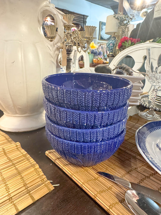 Ralph Lauren Royal Blue Bowls Set of 4