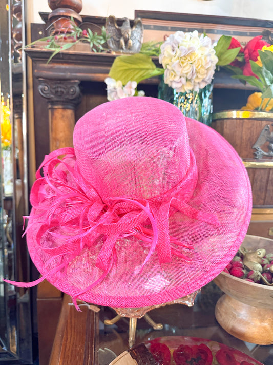 Hot Pink Derby Hat